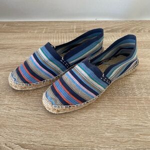 Handmade in Spain classic striped espadrilles 39/8.5 NWOB
